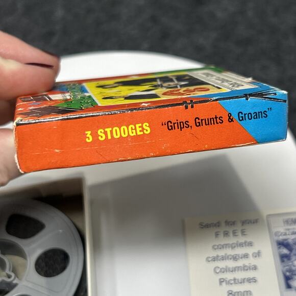 Vintage Columbia Pictures The 3 Stooges Grips Grunts And Groans 8mm Film Reel - Picture 4 of 9